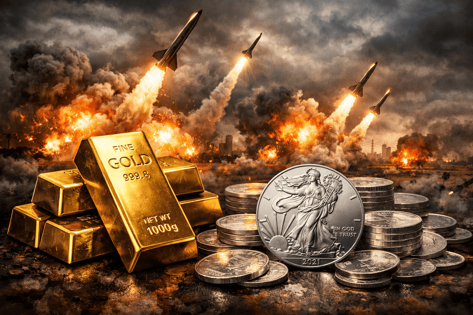 When Missiles Fly, Metals Shine: Gold & Silver in a World on Edge