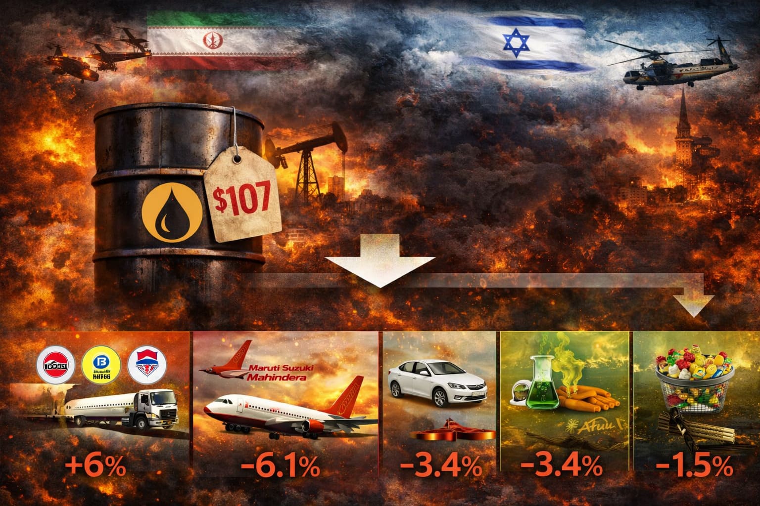 Pain Points: Indian Sectors Bleeding from the Iran-Israel Fallout